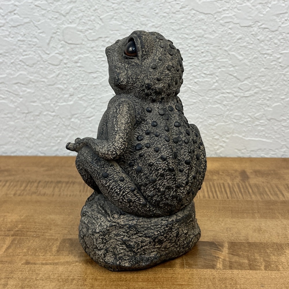 Vintage Toad Hollow Home Style Toad Frog Statue Garden Lawn Patio - Picture 5 of 10